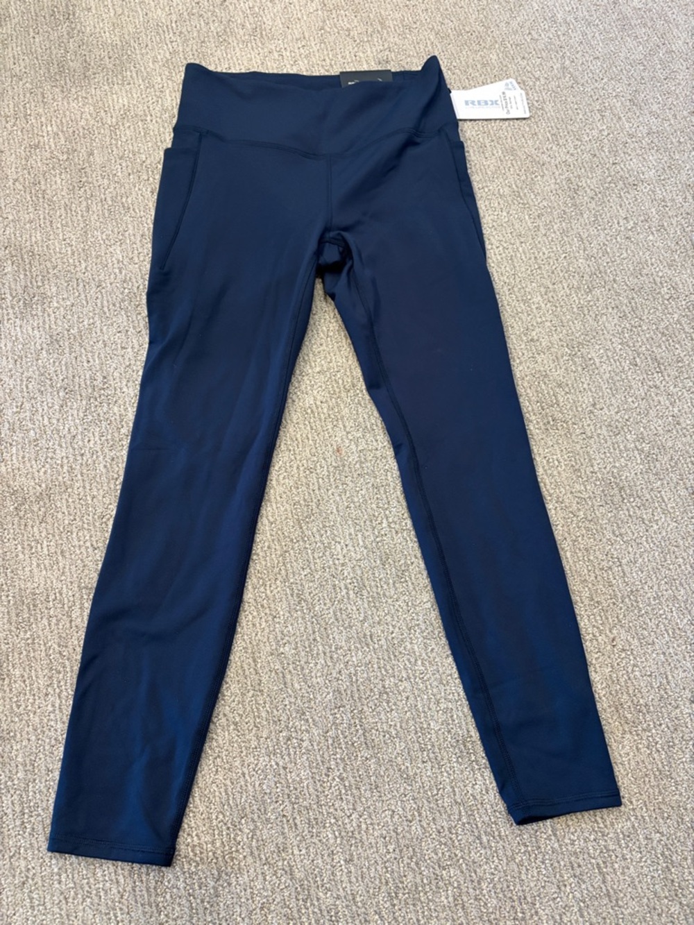 RBX Women's Super Soft Ultra Hold Legging Size L In Navy